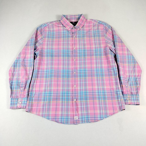 Vineyard Vines Other - Vineyard Vines Shirt Mens Large Slim Fit Murray Plaid Button Down Casual Preppy